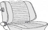 kit tappezzeria sedili TMI cabriolet colore #05 off-white 77-79 con poggiatesta separati