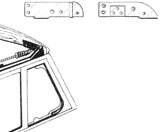 set di 2 lamiere di riparazione dell'arco anteriore capote (NO 1303)