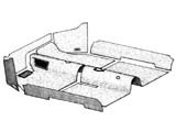 kit moquette interna grigia 08/53 - 07/58 (senza gomma appoggiapiedi)