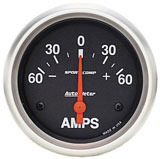 Amperometro Autometer SPORT COMP diam 67mm scala -60 - 0 - +60 A