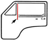 guida vetro verticale della portiera sinistra o destra t3 t25