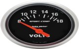 Voltmetro Autometer SPORT COMP diam 52mm 8-18 Volt
