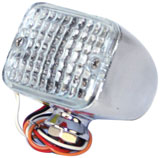 mini fanale a LED con vetro bianco (6,3x4,5x5,1cm)con tre funzioni (posizione /freno/freccia)