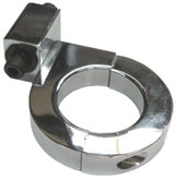 supporto in alluminio lucidato per contagiri sul rollbar